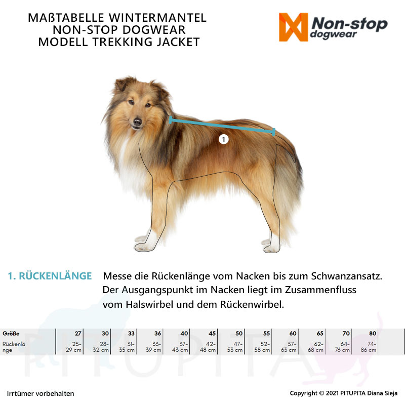 Non-stop Dogwear toller Trekking Regenmantel in schwarz