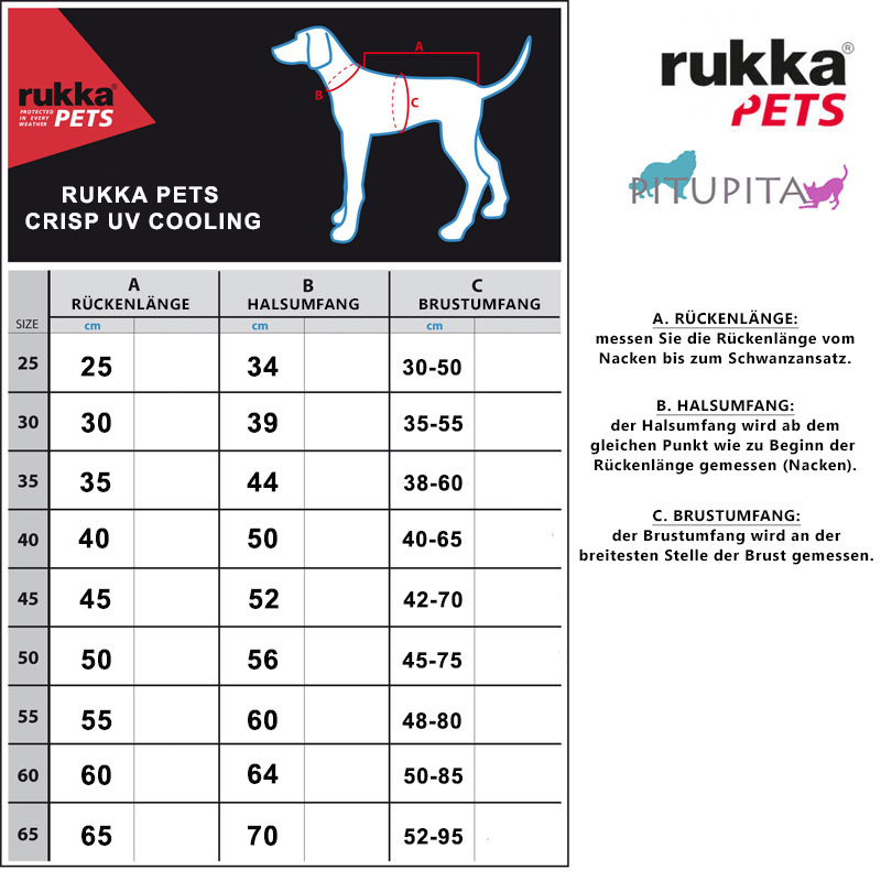 Rukka Pets Crisp 2 in1 Kühljacke mit UV Schutz in apricot