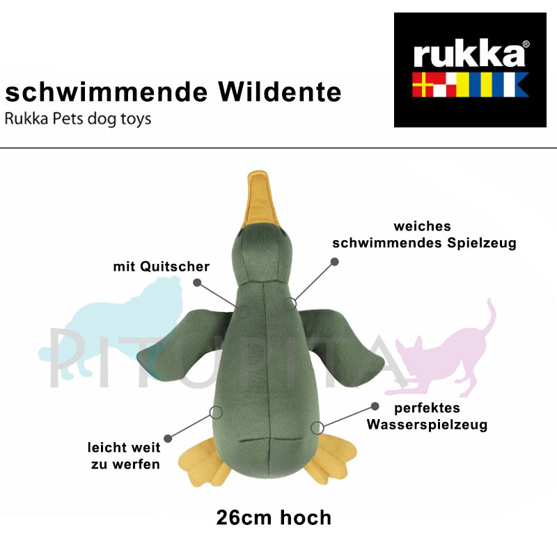 Rukka Pets schwimmende Wildente in oliv