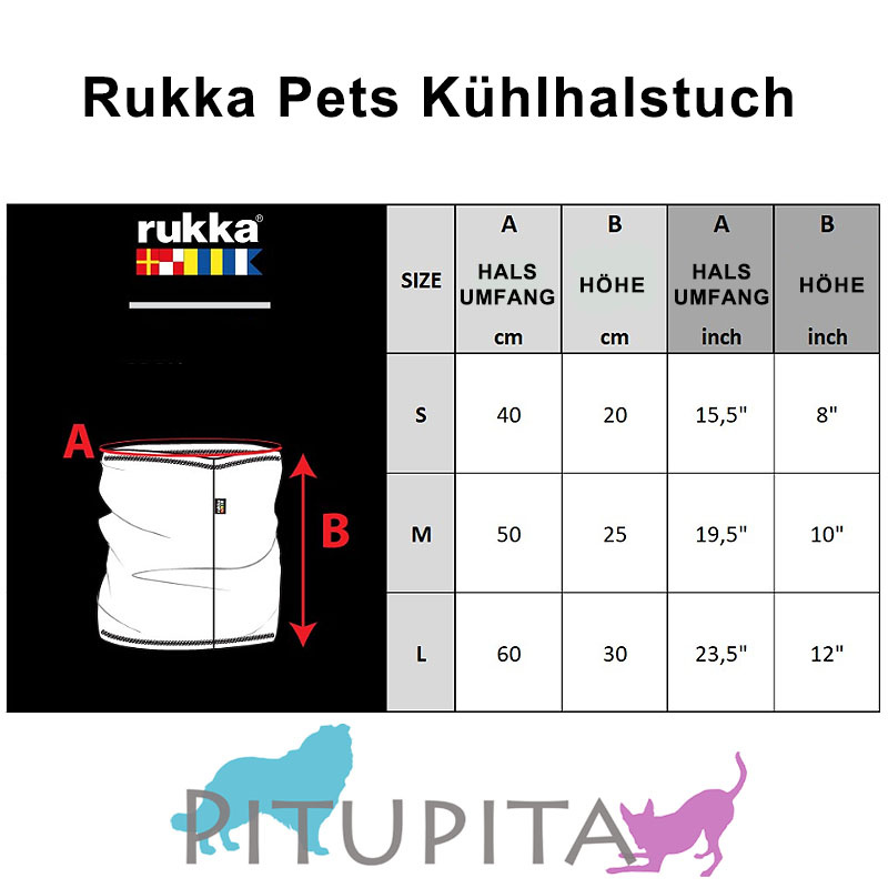 Rukka Pets Kühlhalstuch in apricot