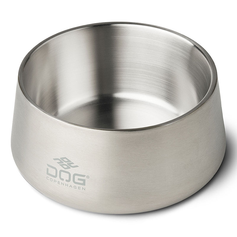 Dog Copenhagen Vega Bowl Futternapf Wassernapf Steel silber