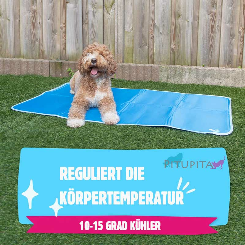 CoolPets Kühlmatte Kühldecke Premium mit Citronella & Eukalyptus