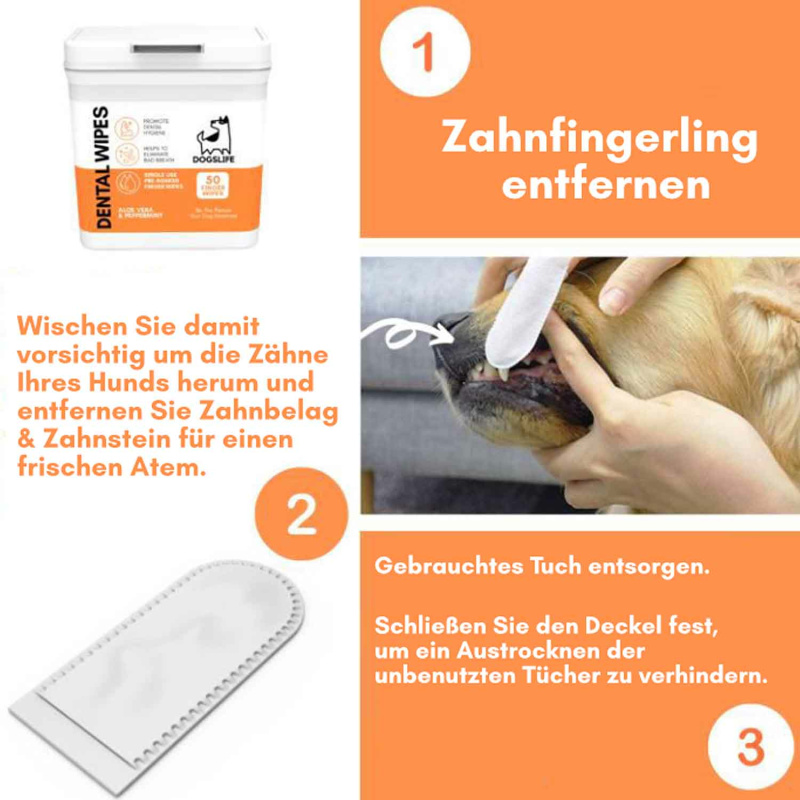 DogsLife Fingerling Zahnreinigung 50 Stück