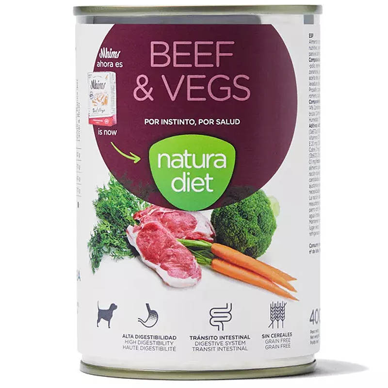 Natura Diet Nassfutter Beef Rind & Gemüse 400g