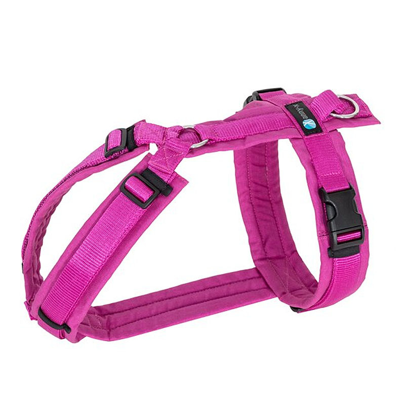 AnnyX Brustgeschirr Hundegeschirr Fun in sonnenhut pink XXS