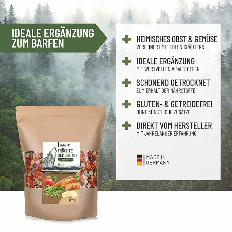 REAVET Früchte Gemüse Mix reines Naturprodukt