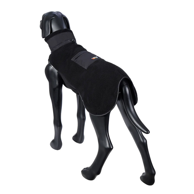 Rukka Pets Lucky Fleece Jacke in schwarz für Hunde