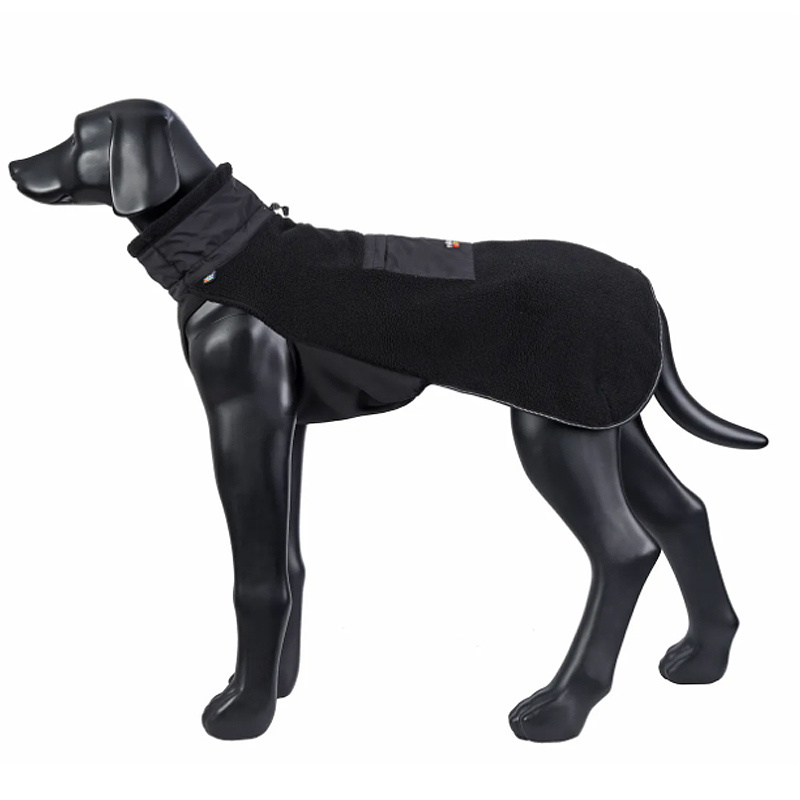 Rukka Pets Lucky Fleece Jacke in schwarz für Hunde