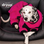 DryUp Body ZIP.FIT Hundebademantel mit Beinen STANDARD Pink S 56cm