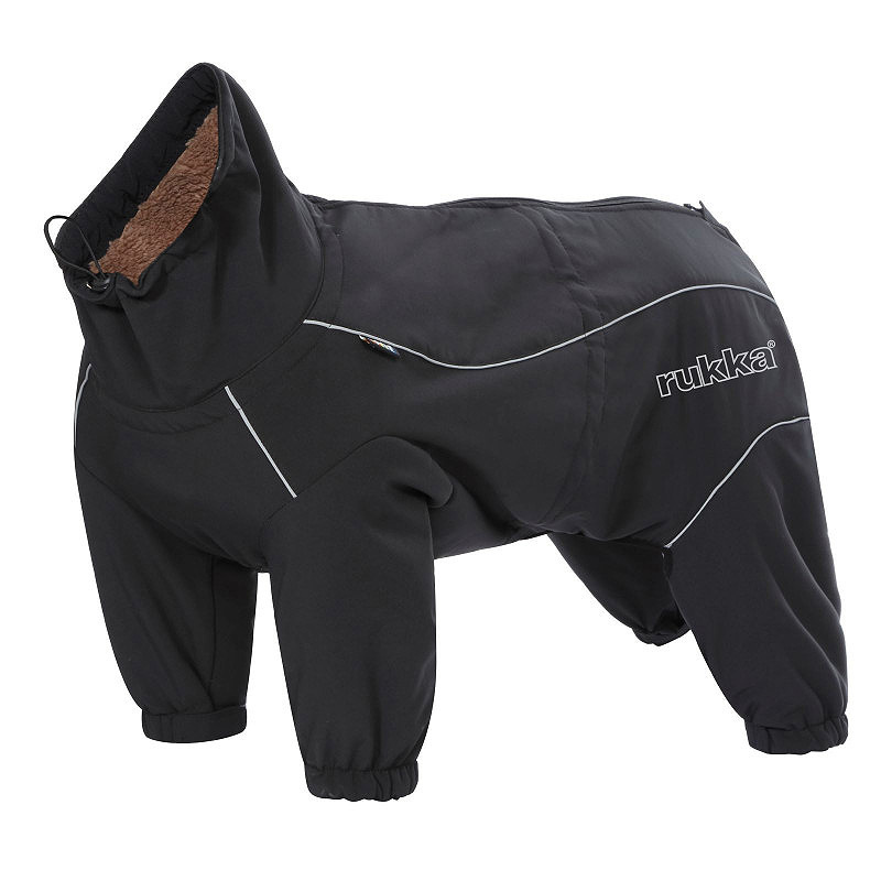 Rukka Pets Wintermantel mit Beinen Thermal Overall Schwarz 35