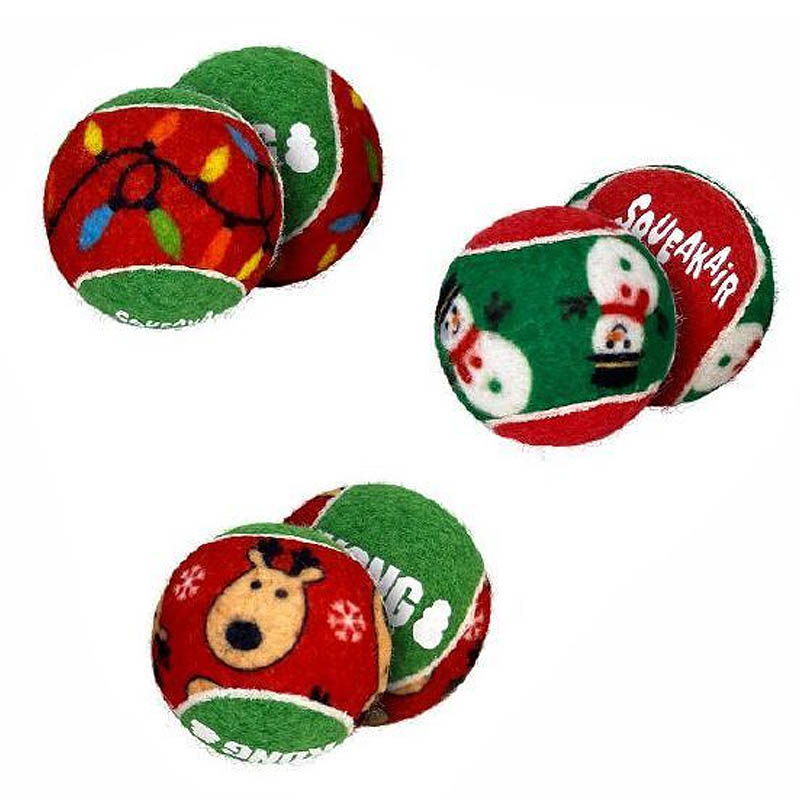 KONG Holiday SqueakAir® Balls 6er Pack Christmas