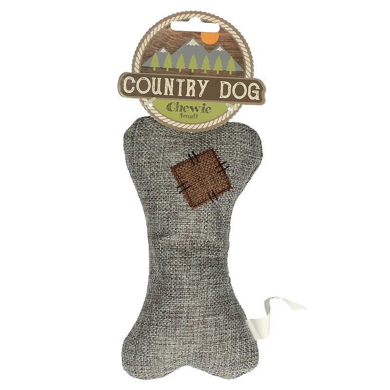 Country Dog Kuscheltier & Kauknochen aus recyceltem Kunststoff